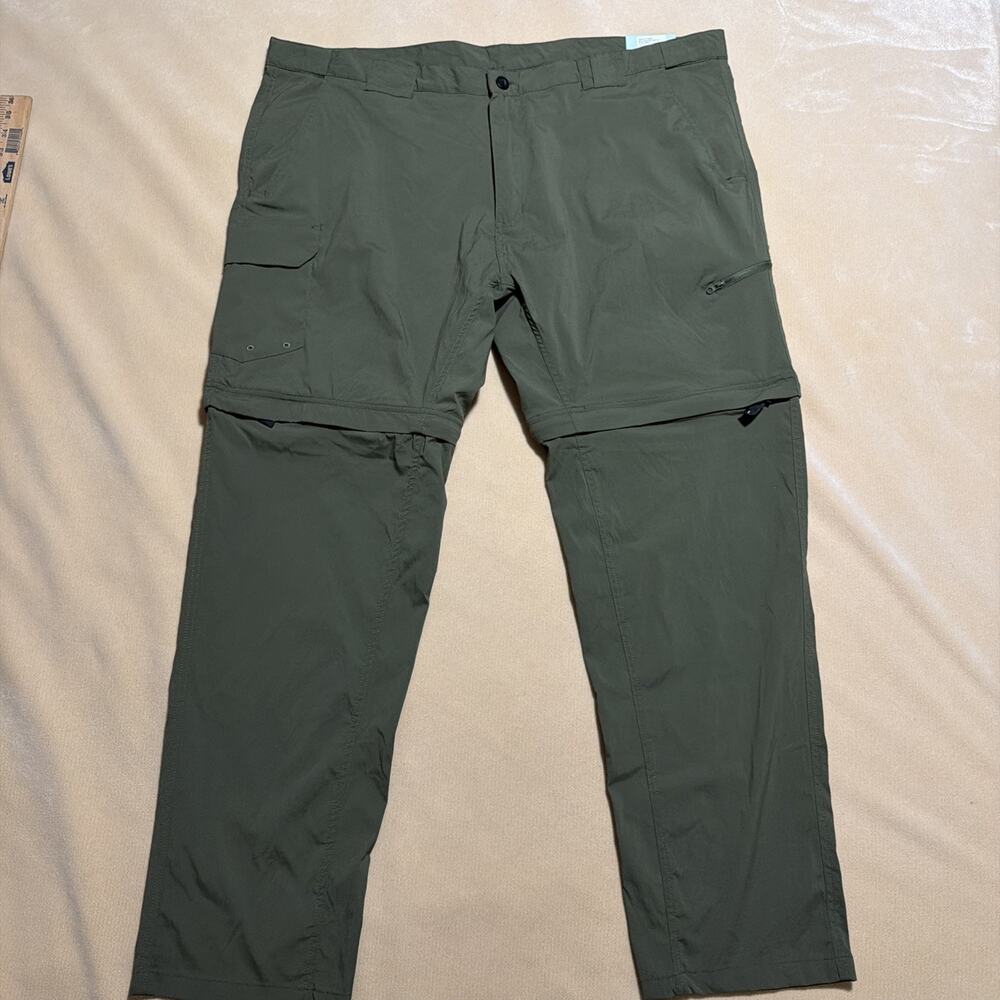 NWT Magellan Outdoors Green Convertible Pants Fishing Hiking Zip Off Men 46x32